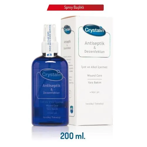 Crystalin 200 ml Antiseptik & Dezenfektan Sprey
